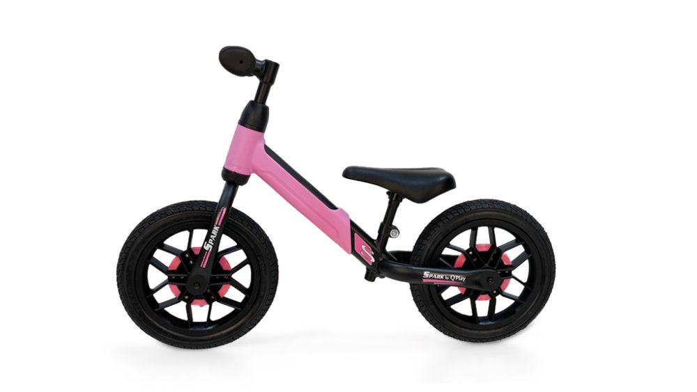 QPLAY Bicicletta senza pedali Spark Pink, età 3 - 6 anni, fino a 30 kg
