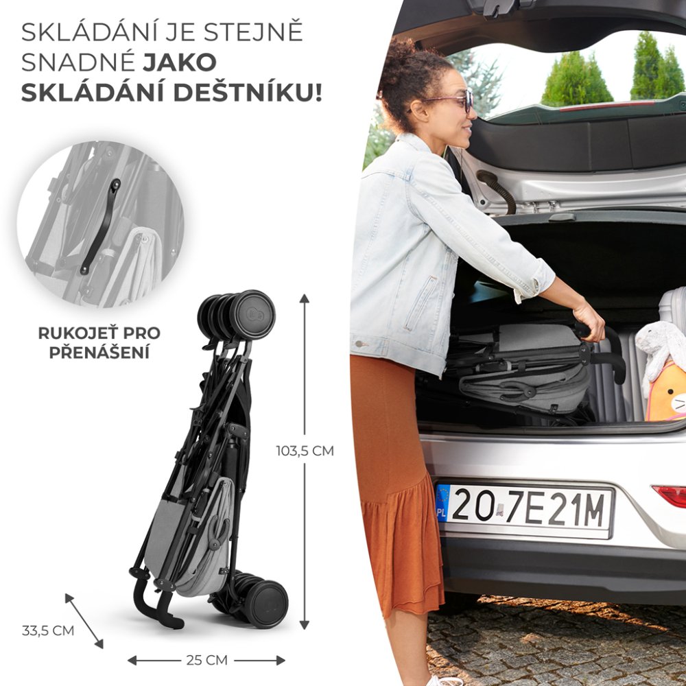Poussette sport Siesta Ash grey KINDERKRAFT – Image 3