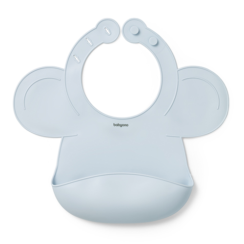 BABYONO Bavaglino in silicone - Blue