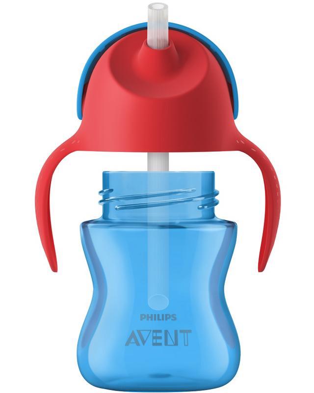 Philips AVENT Szívószálas pohár 200 ml fiú+ajándék PETITE&MARS Tálka 6h+ - Image 4