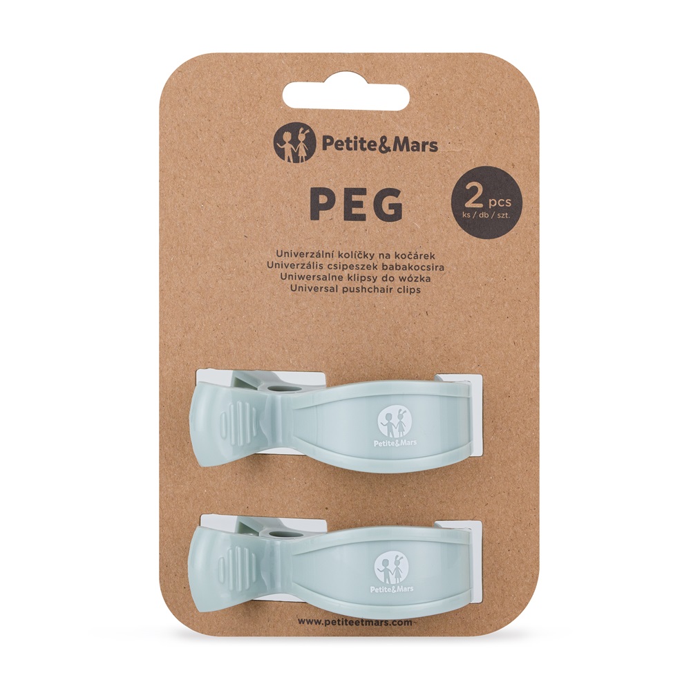Mollette per passeggino PETITE&MARS (2 pz) Verde - immagine 3