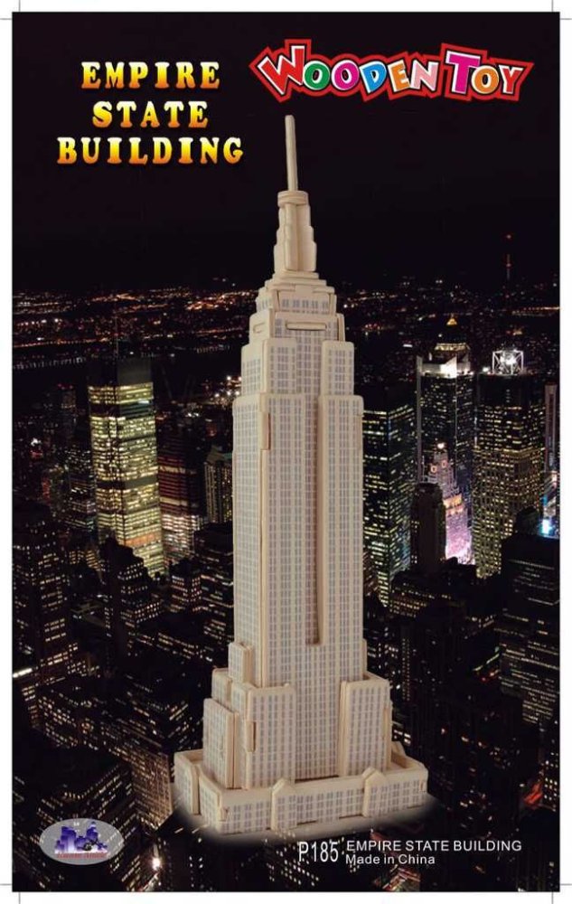 Woodcraft Puzzle 3D in legno Empire State Building - immagine 3