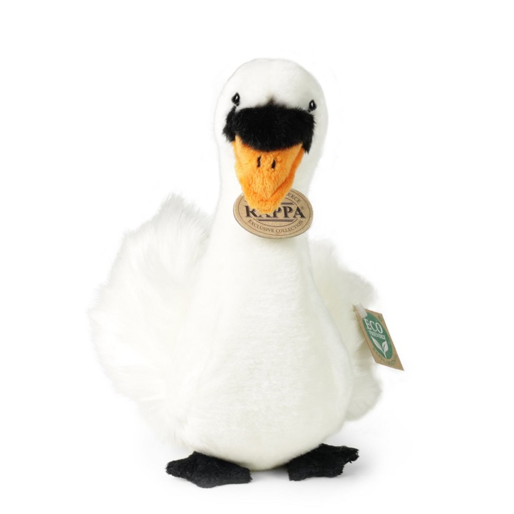 Rappa Peluche uccello cigno seduto 23 cm ECO-FRIENDLY - immagine 4