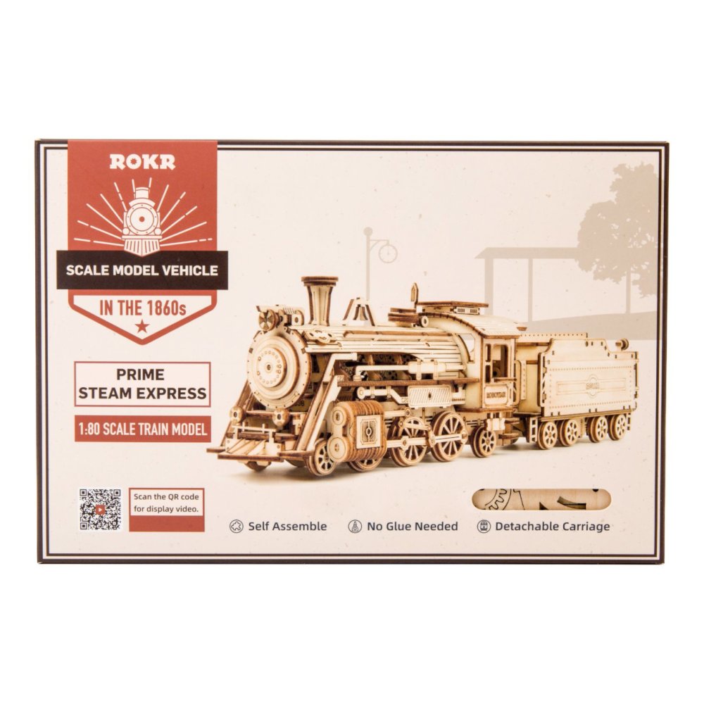 RoboTime fa 3D puzzle Gőzmozdony - Image 3