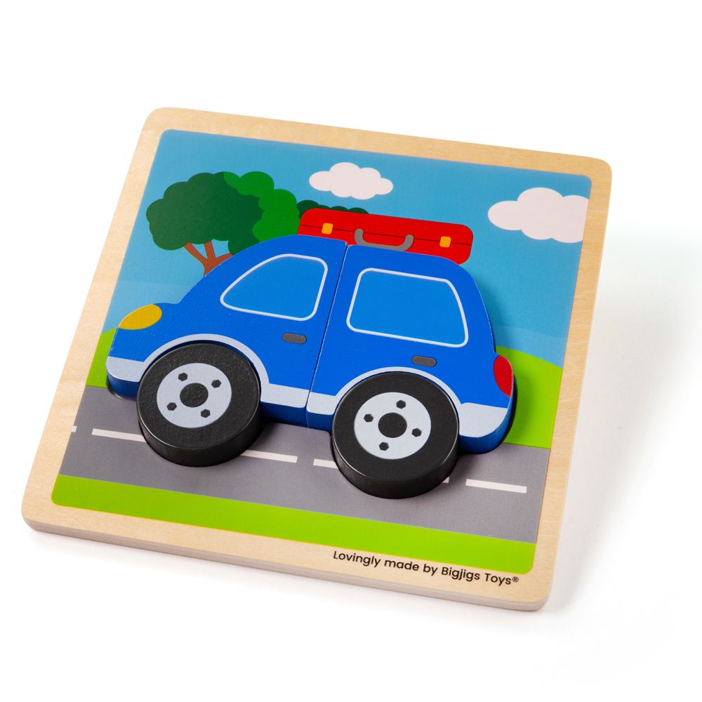 Bigjigs Toys Puzzle de encaje Coche
