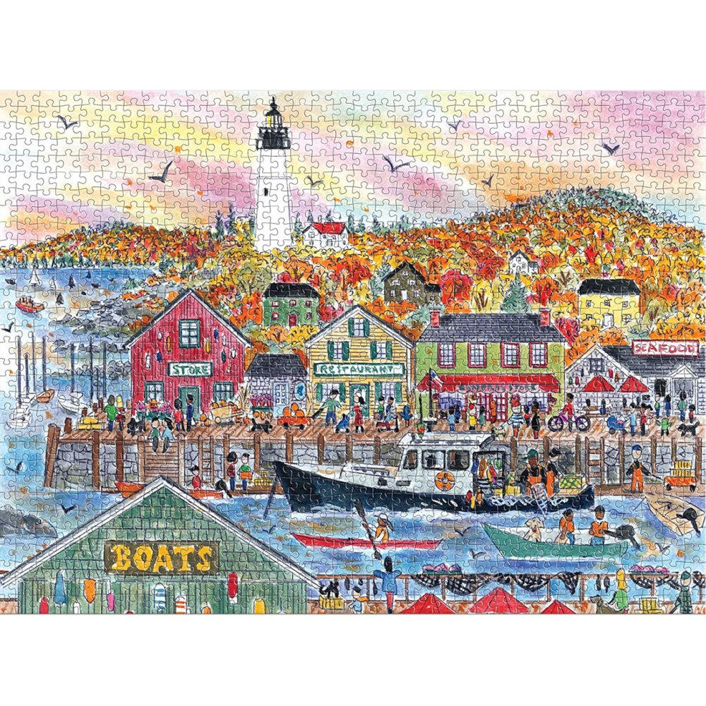 Puzzle Galison Automne au bord de la mer 1000 pièces – Image 4