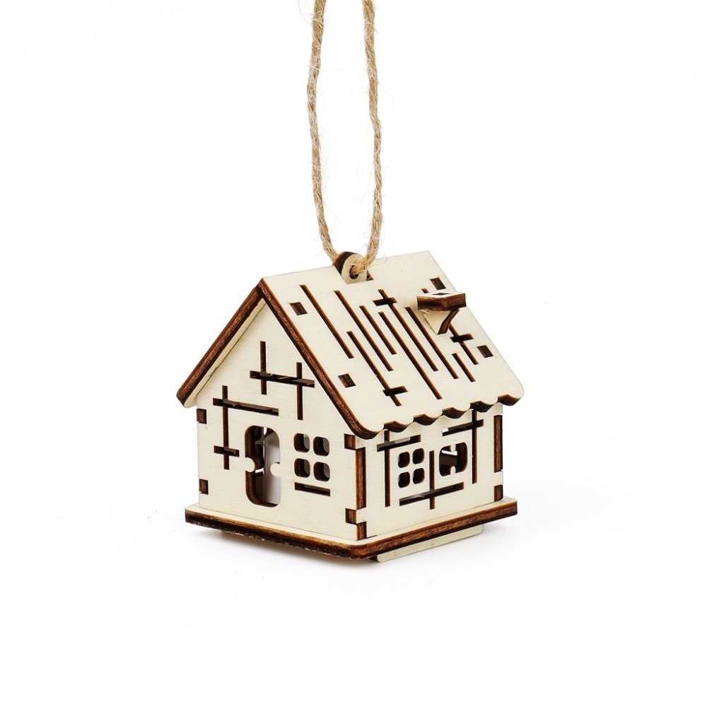 Kúzlo dreva Casita pequeña con cruces