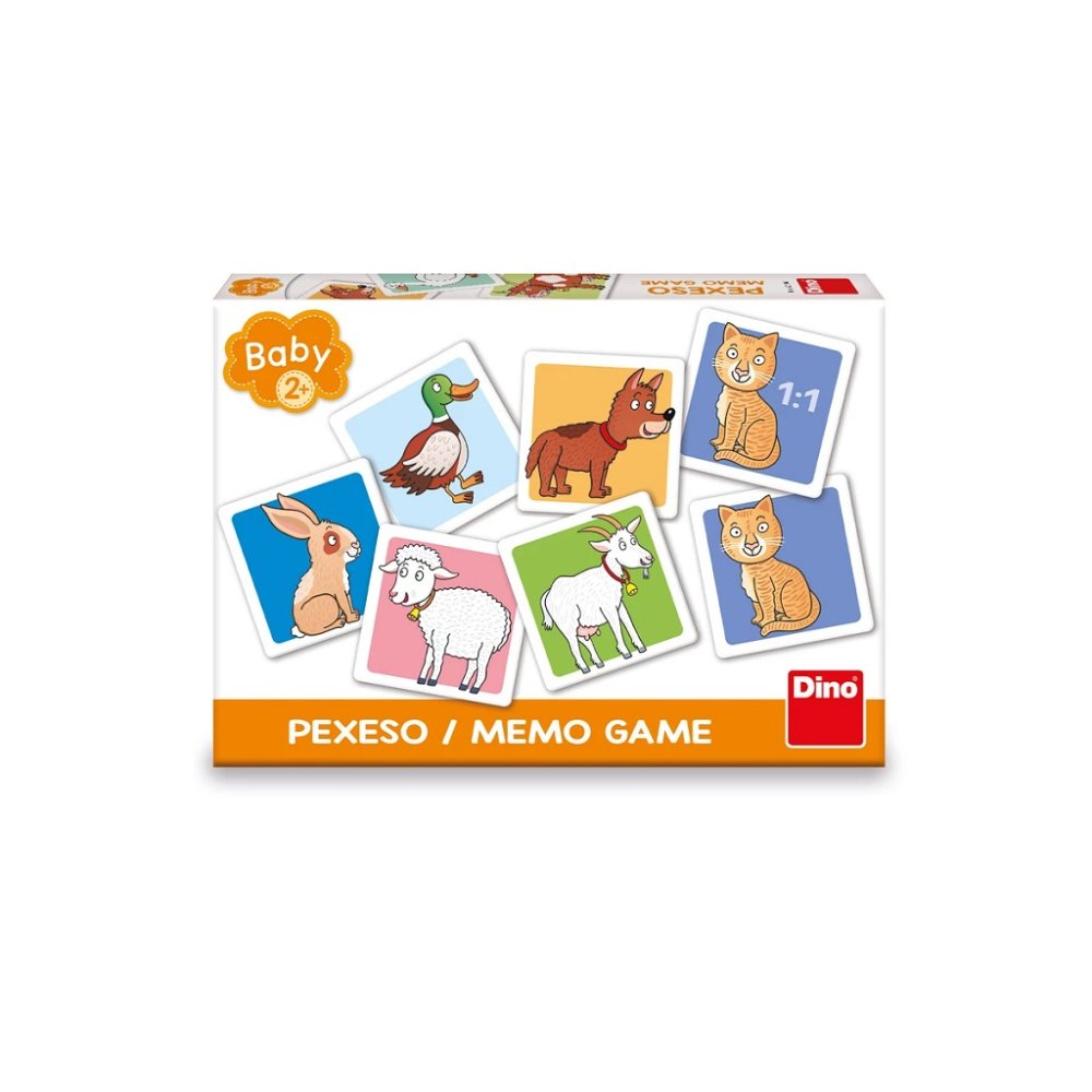 Dino Baby pexeso Animales domésticos