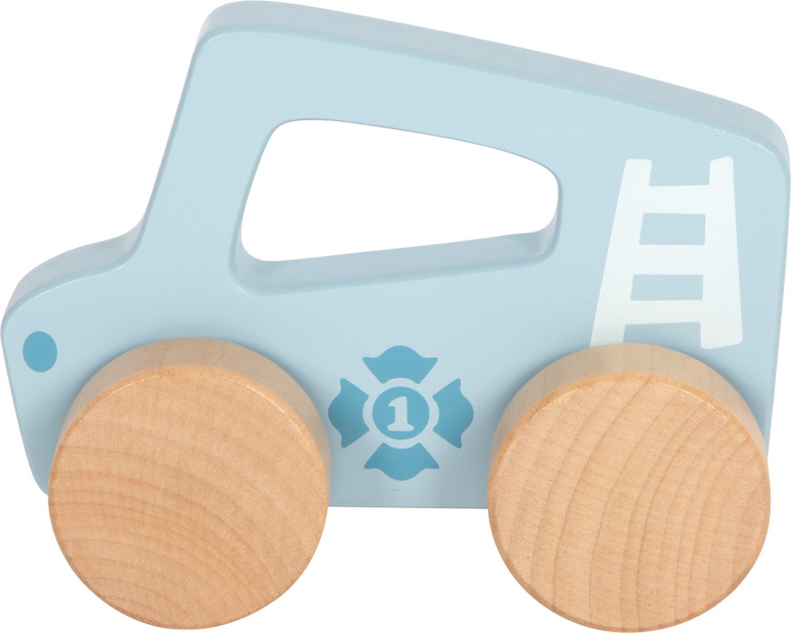 small foot Voiture en bois à pousser Bleue – Image 6