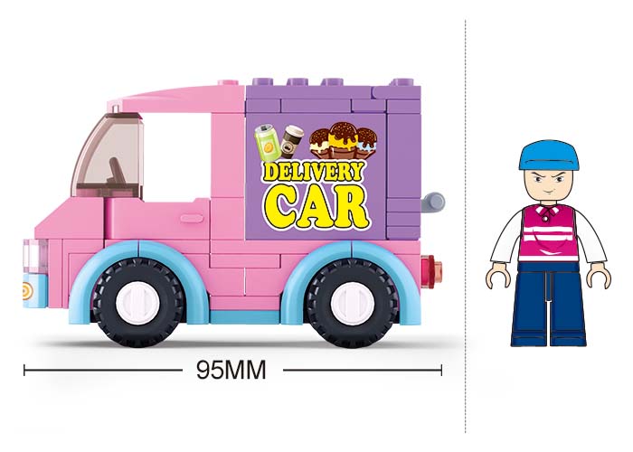 Sluban Girls Dream Town M38-B0520 Ice Cream Truck - Image 2