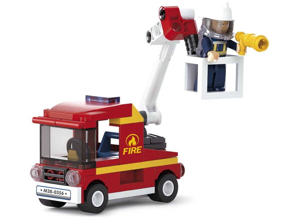 Sluban Pompiers M38-B0622A Voiture avec petite plateforme