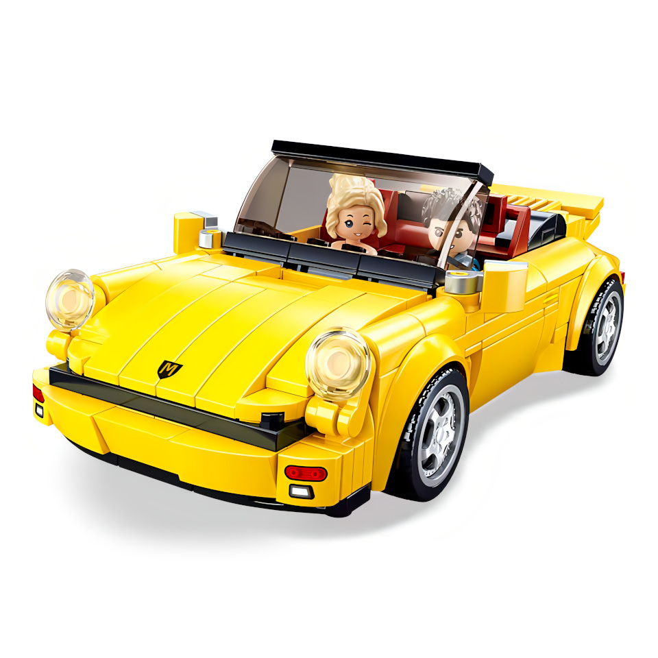 Sluban ModelBricks M38-B1097 Coche Deportivo Alemán Amarillo