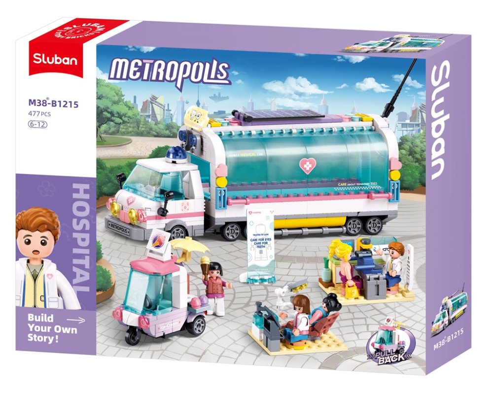 Sluban Metropolis M38-B1215 Véhicule de soins mobile – Image 3