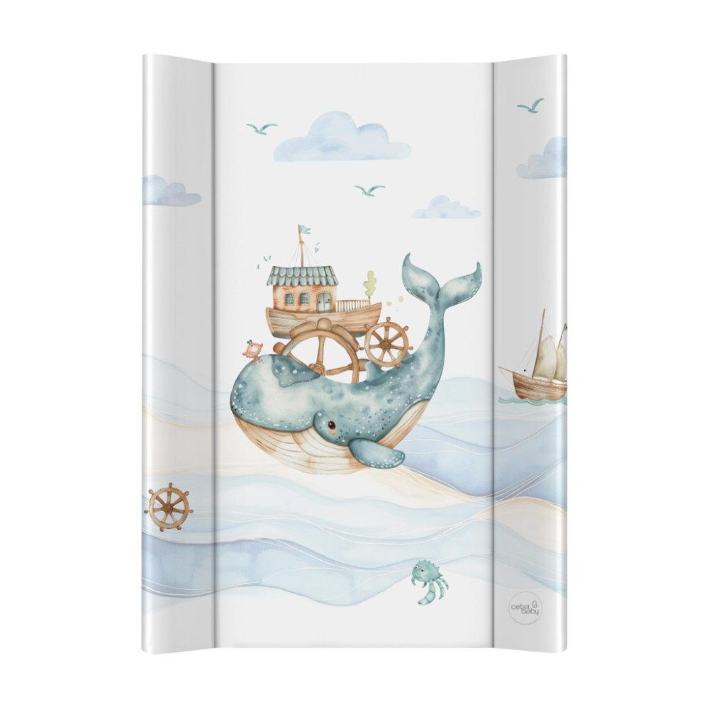 CEBA BABY Matelas à langer 2 faces avec planche dure (50 x 70) Ultra Light Ocean Adventure – Image 2