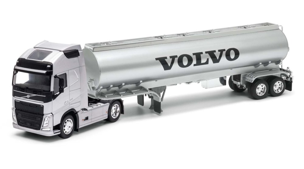 Welly VOLVO FH OIL TANKER 1:32 srebrny