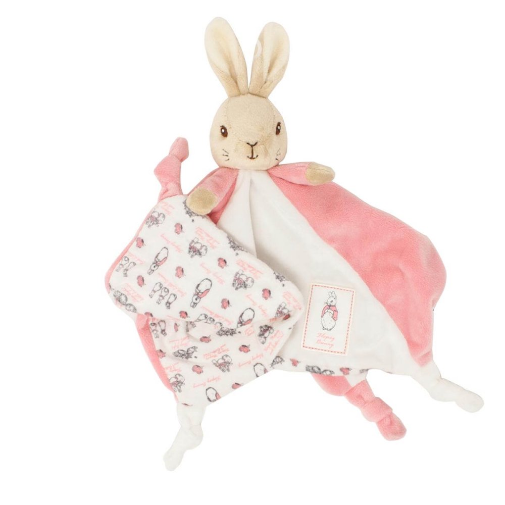 Rainbow Doudou en peluche lapin Flopsy rose