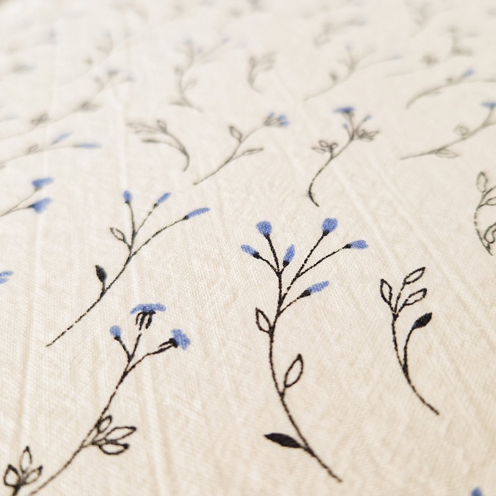 ANGEL betűzős, kemény hátú pólya - Outlast® - krémszínű, feketéskék ágacskák - Image 3