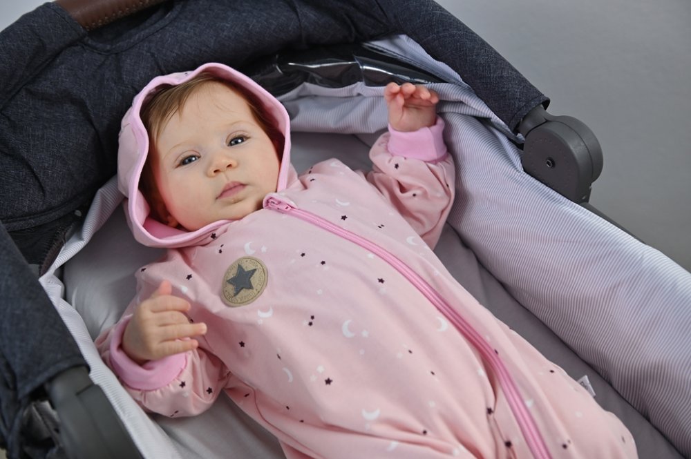 BIO DR Outlast® bélelt overall - világos rózsaszín csillag/rózsaszín baby 56 - Image 7