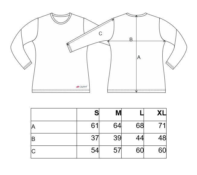 Női vékony DR póló Outlast® - lila XL - Image 6