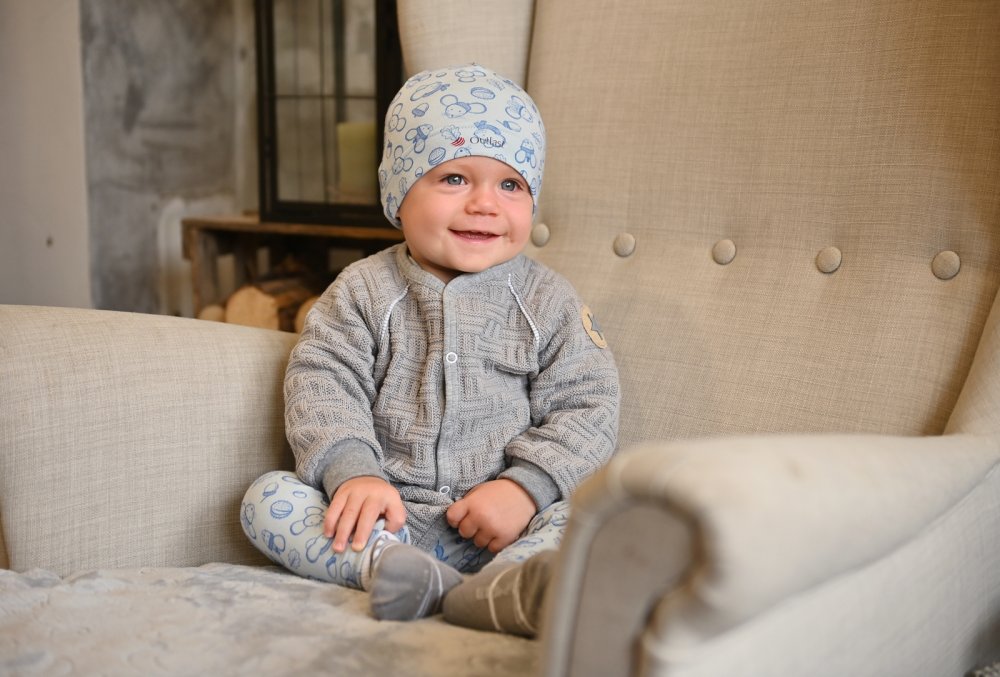 Bonnet coulissant extensible IMPRESSION Outlast ® - bleu glacier clair souris 3 | 42-44 cm – Image 7