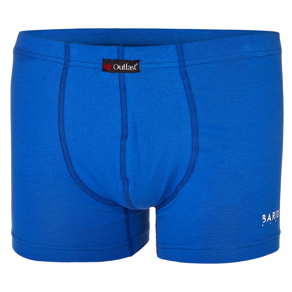 Boxer homme fin couture plate Outlast® - bleu royal M