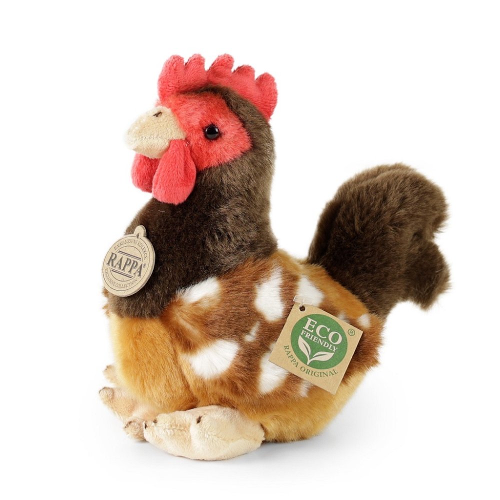 Rappa Plyšová slepice 18 cm ECO-FRIENDLY