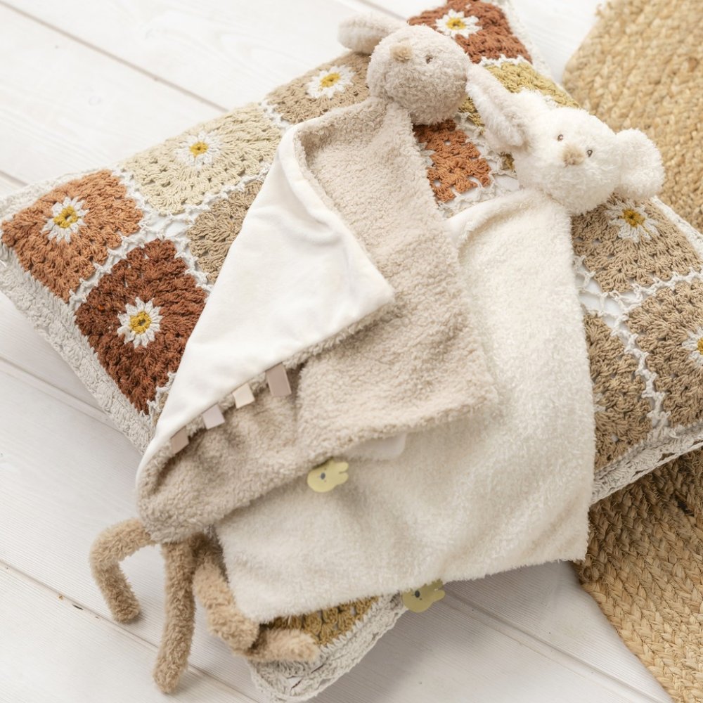 NATTOU Mazlíček plyšový maxi Teddy myš 28 x 28 cm, 0m+ (obrázek 3)