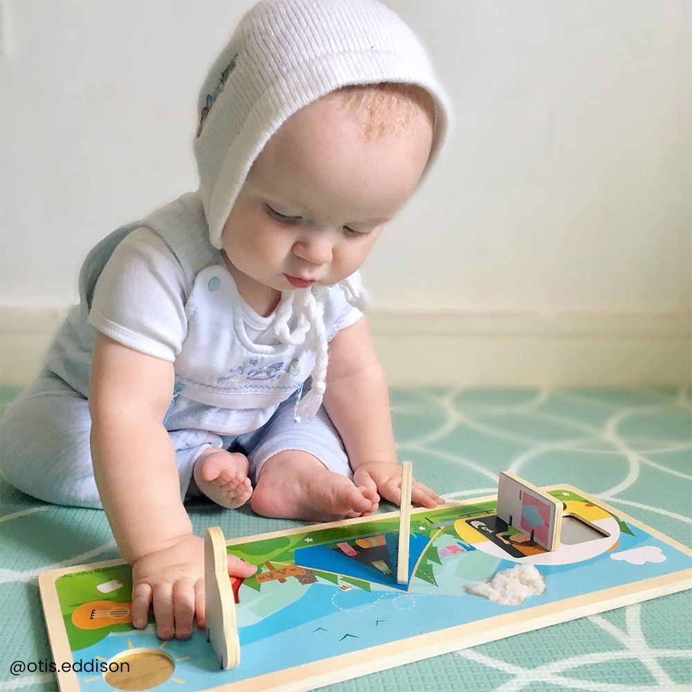 Bigjigs Toys Senzorické puzzle kempování v přírodě (obrázek 5)