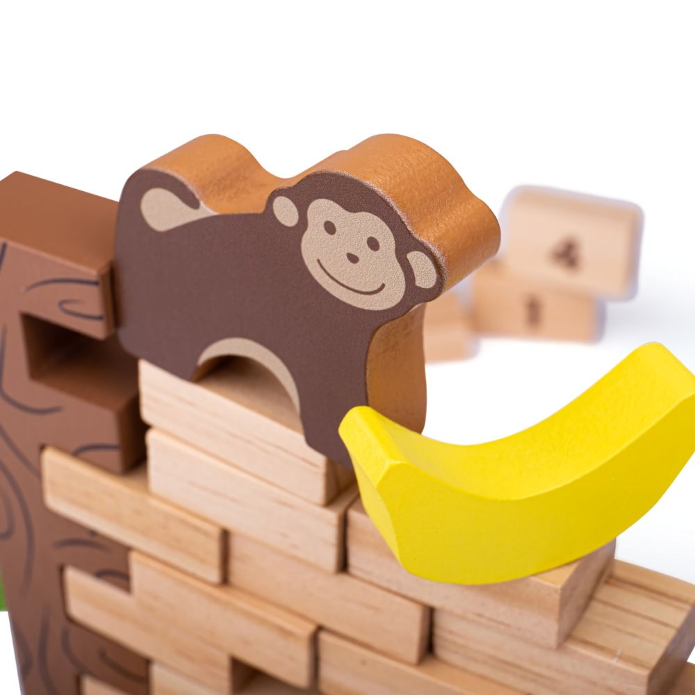 Bigjigs Toys Dřevěná motorická hra Padající džungle (obrázek 6)