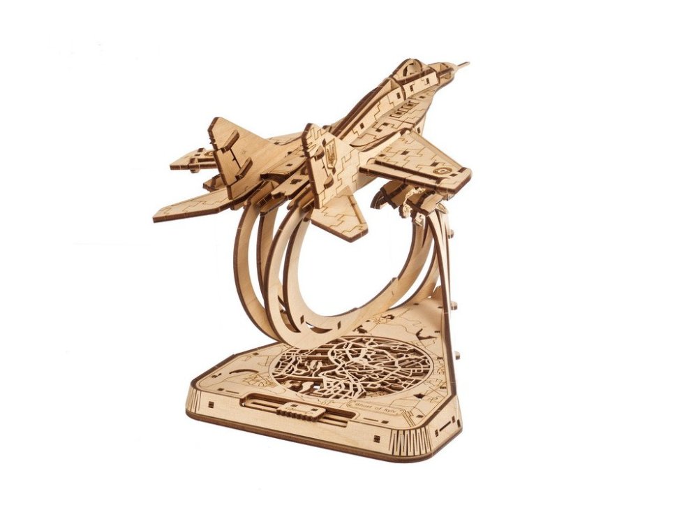 Ugears 3D dřevěné mechanické puzzle The Ghost of Kyiv (obrázek 4)
