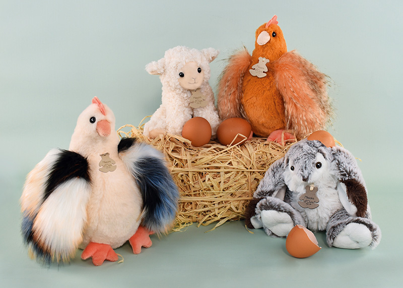 Doudou Histoire d´Ours Plyšová slepička zrzavá 20 cm (obrázek 5)