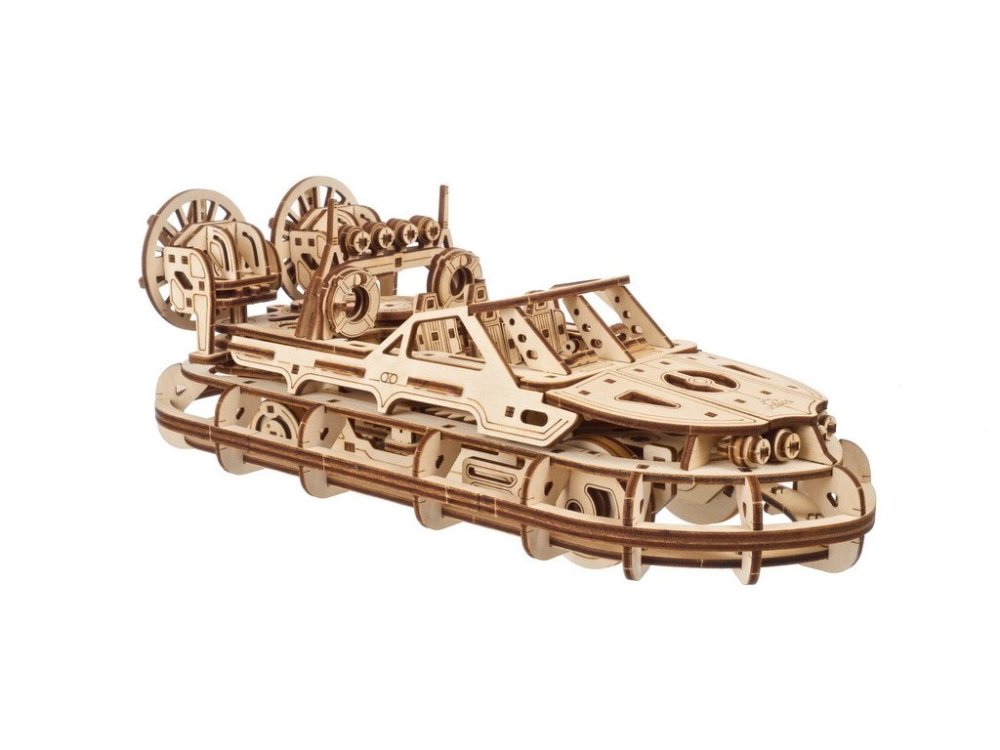 Ugears 3D Dřevěné mechanické puzzle Záchranné vznášedlo (obrázek 5)