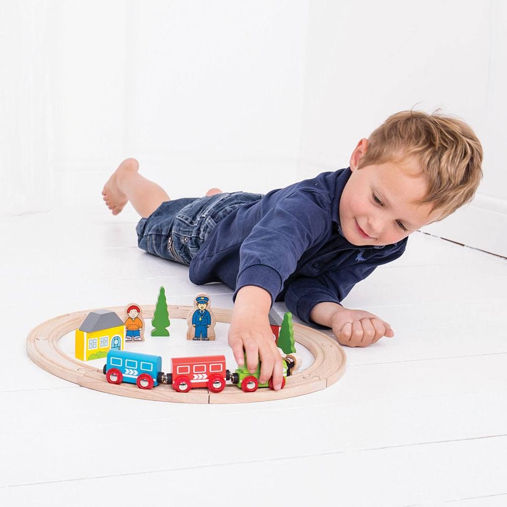 Bigjigs Rail Moje první vláčkodráha 19 dílů (obrázek 4)