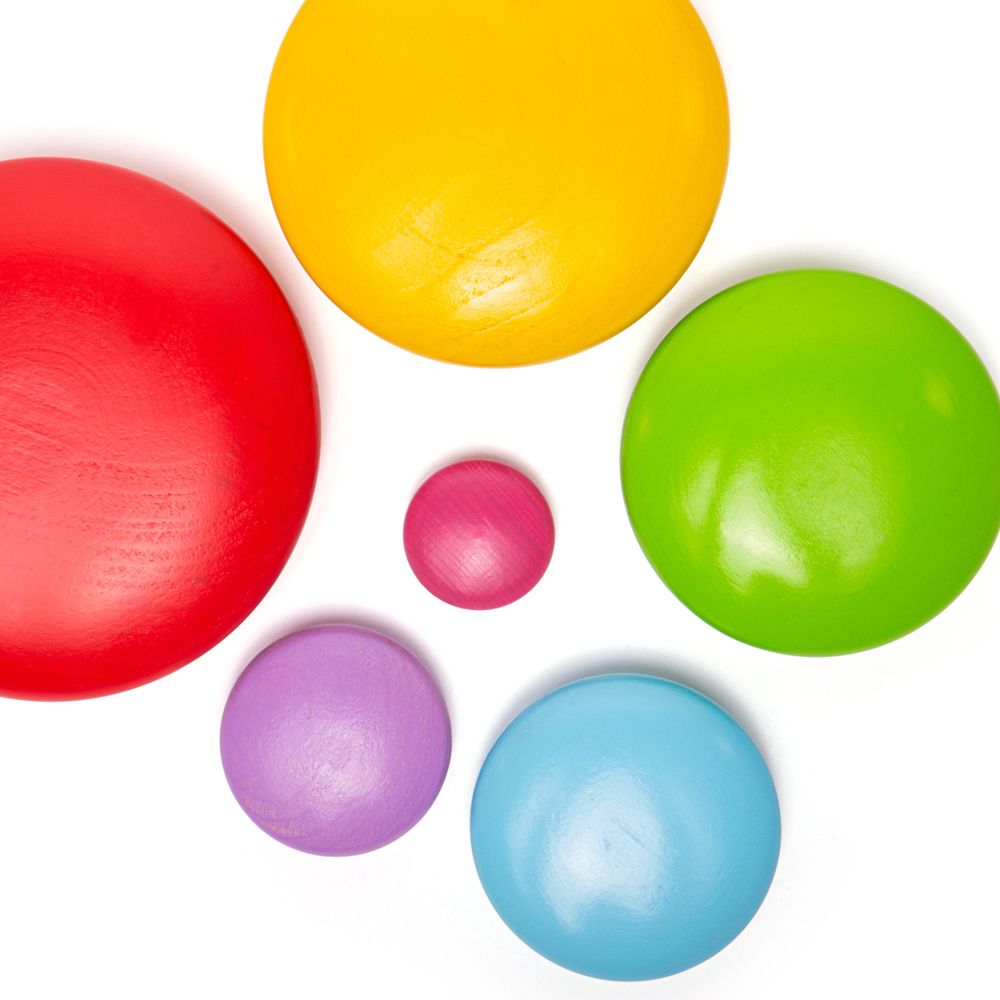 Bigjigs Baby Balanční hra usazování barevných oblázků (obrázek 4)