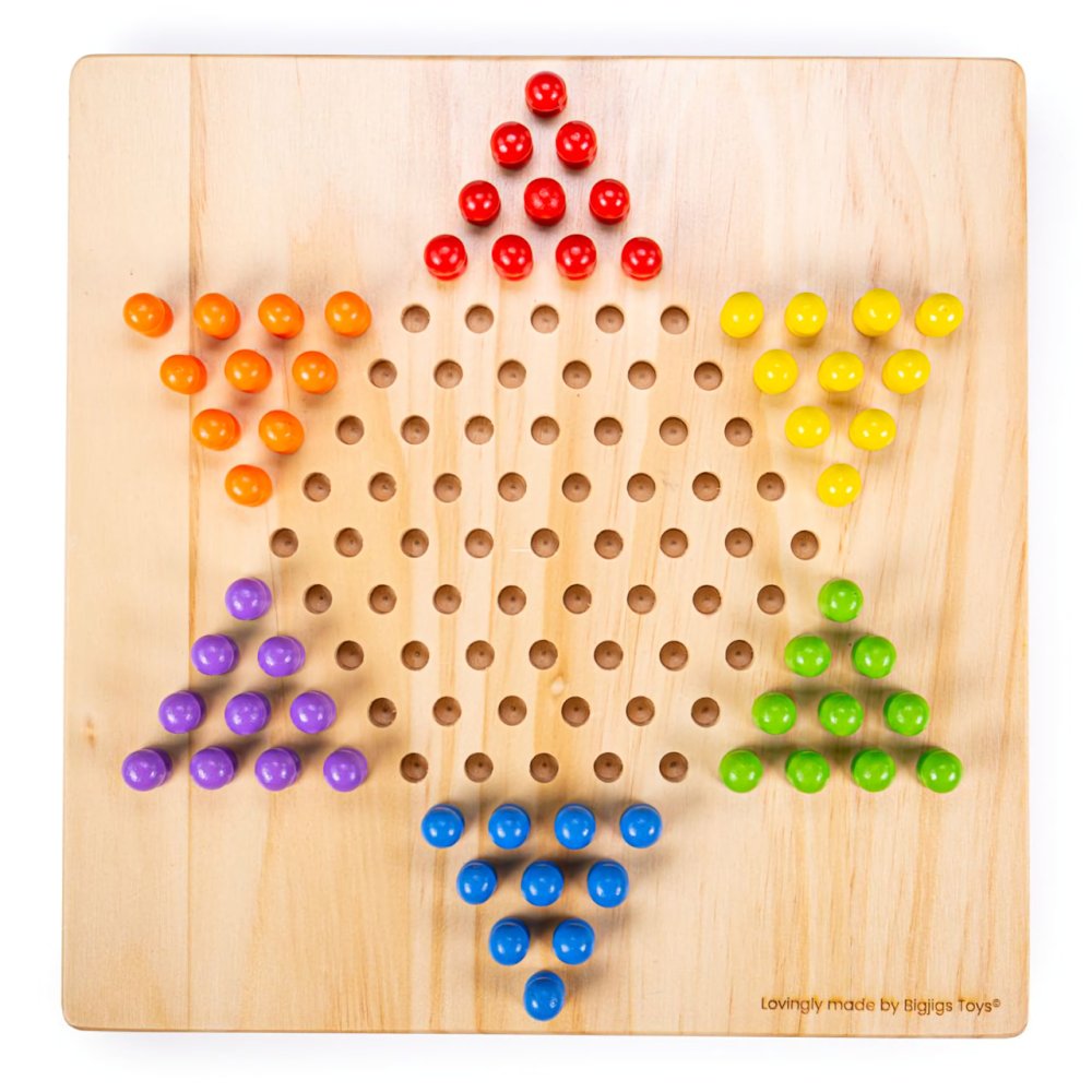 Bigjigs Toys Dřevěná halma (obrázek 8)