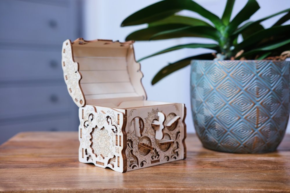 EscapeWelt 3D dřevěná skládačka hlavolamu Secret Treasure Box (obrázek 7)