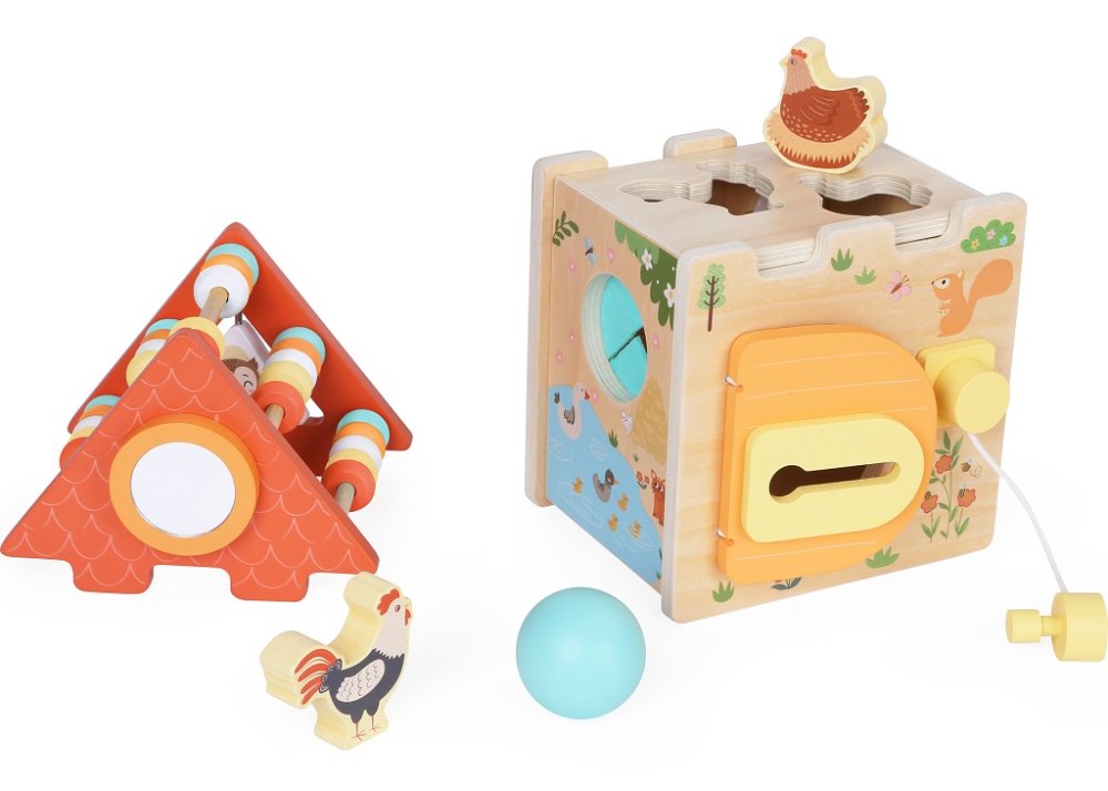 2Kids Toys Motorická kostka Farma 2 v 1 (obrázek 3)