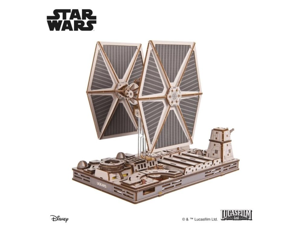 Ugears 3D dřevěná mechanická skládačka Star Wars Stíhačka TIE (obrázek 4)