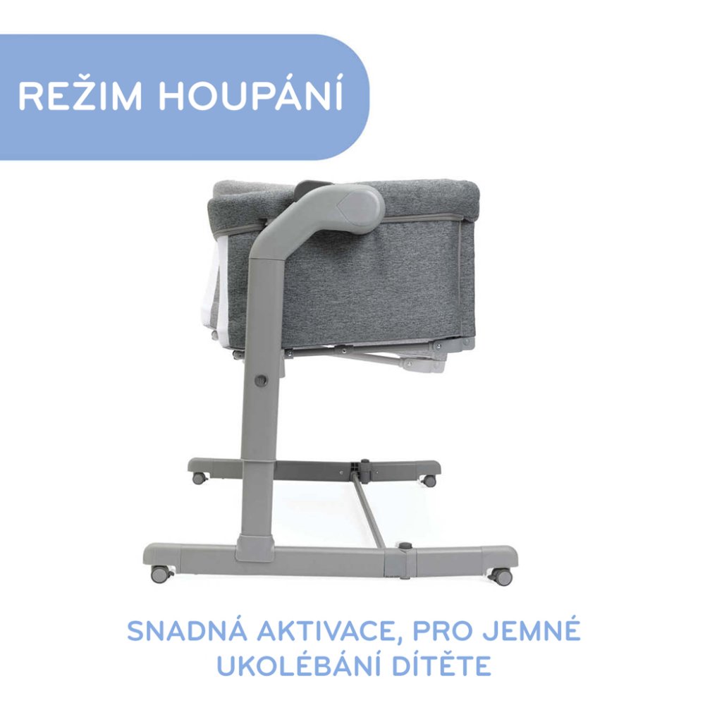 CHICCO Postýlka Next2Me Magic Evo - Grey Mist (obrázek 4)