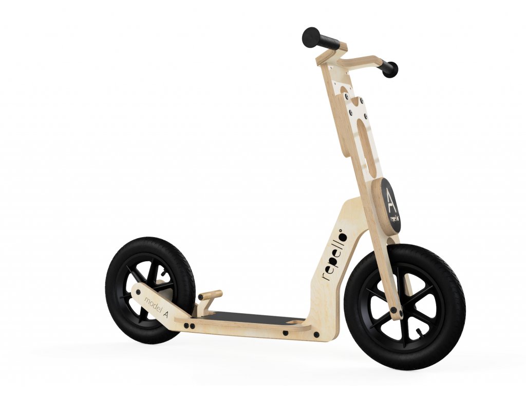 Trettroller RePello - Modell A - Naturell