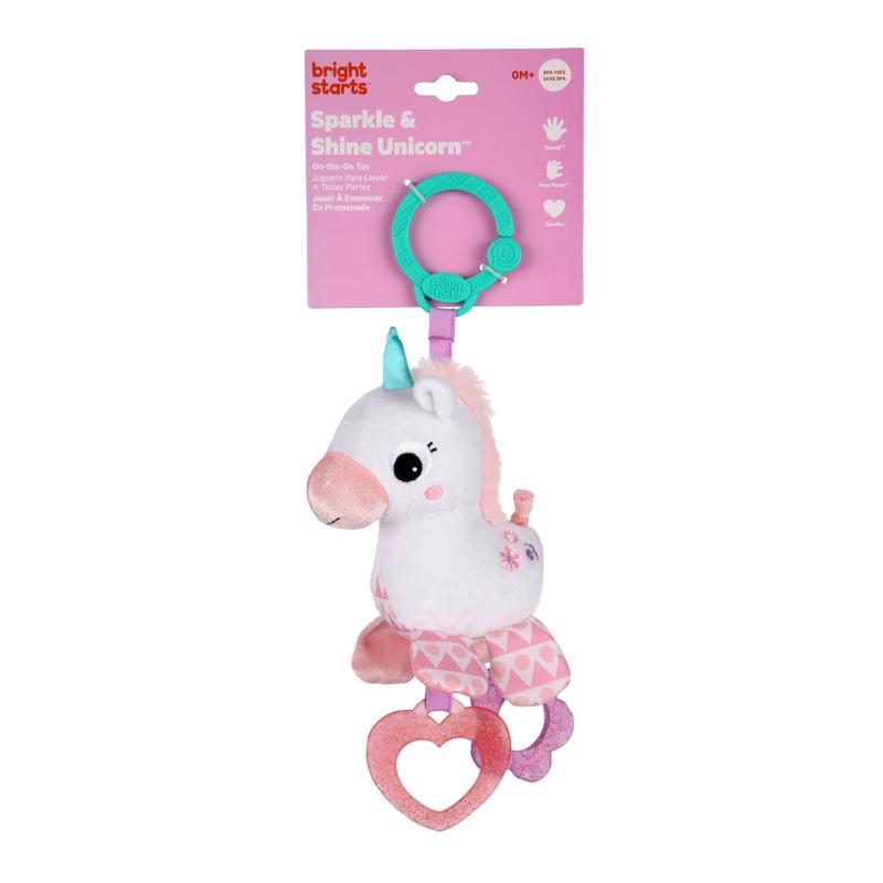 BRIGHT STARTS Toy Active On C Ring Sparkle & Shine Unicorn White 0 M+