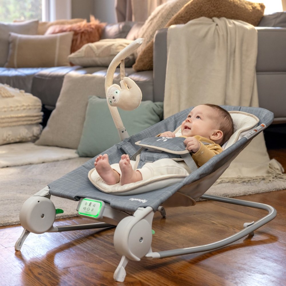 INGENUITY Massagestoel Trilt Met Happy Belly™ Rock-to-Bounce Melodie - Parker™ 0m+ Tot 9kg