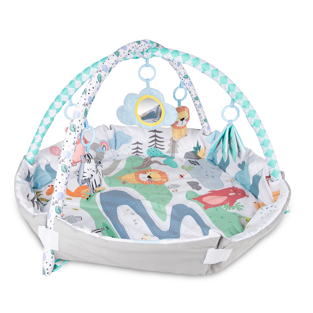 CANPOL BABIES Lernspieldecke Mit Laufstall Safari 0m+