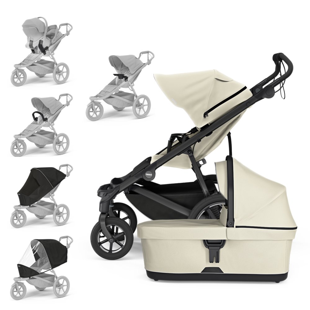 Set Cărucior THULE Urban Glide Cu 4 Roți Bej/Bej Moale XXL