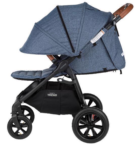 VALCO BABY Stroller Sport Trend 4 Black Denim + PETITE&MARS Bag Jibot FREE