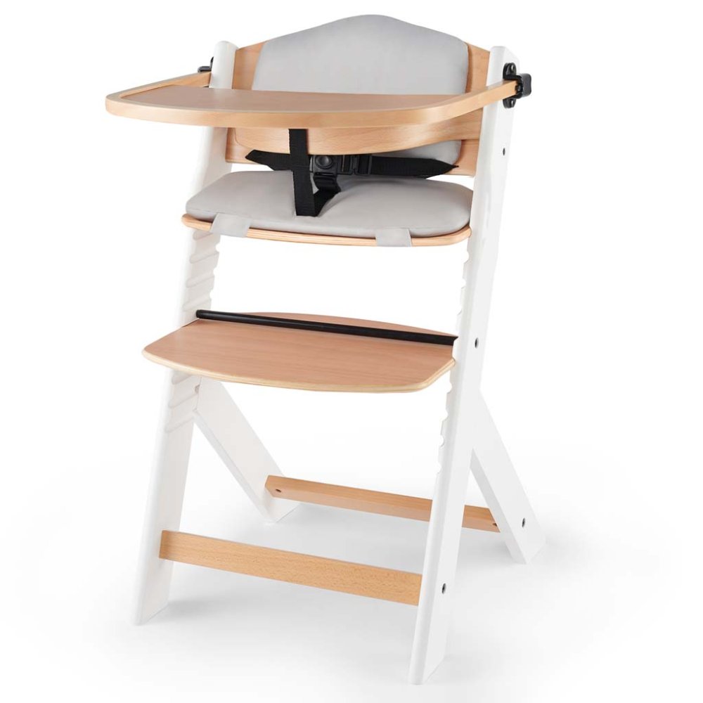 KINDERKRAFT Chaise De Salle à Manger Enock Avec Rembourrage Bois Blanc, Premium