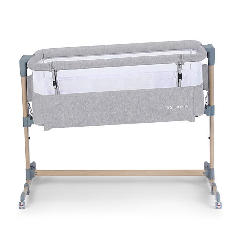 KINDERKRAFT SELECT Postýlka Dětská Polohovatelná Neste Air Grey Wood, Premium