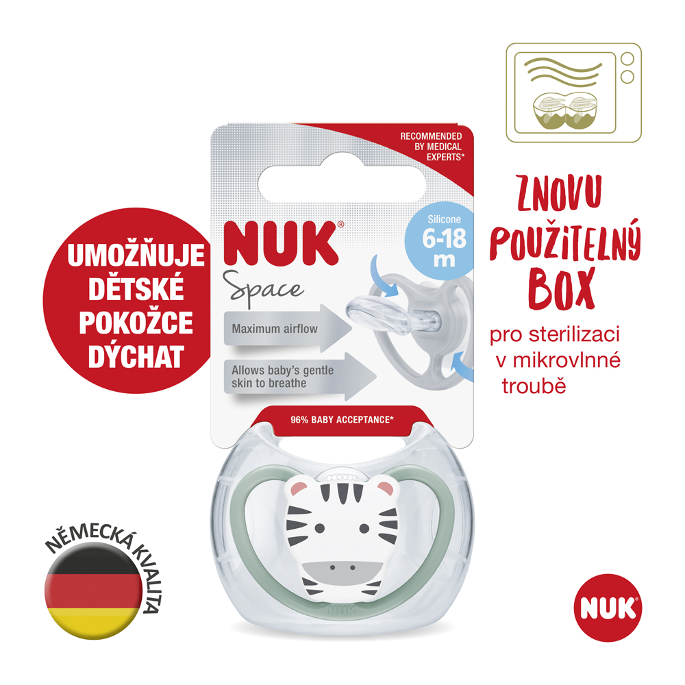 NUK Dudlík Space Sun W Pudełku 6-18m