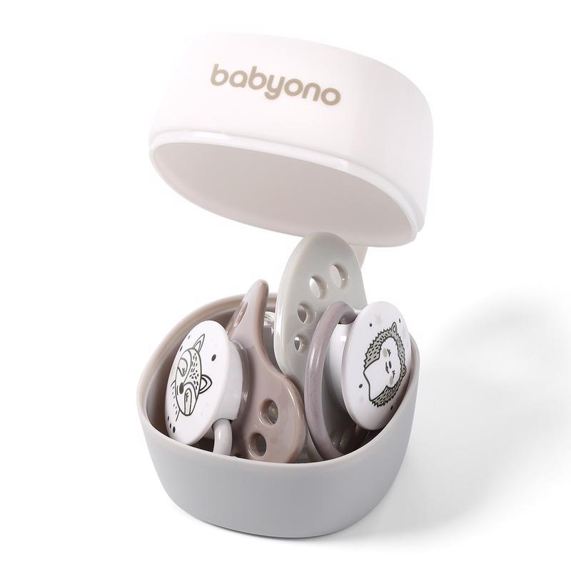 BABYONO Pacifier Case White