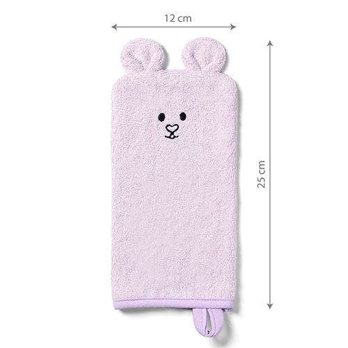 BABYONO Bamboe Washandje - Roze 25x12 Cm